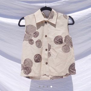 Vintage Shell Sleeveless Blouse